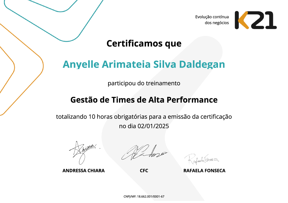 Certificado K21